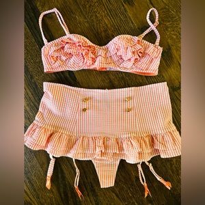 Amazing NWT vintage Victoria’s Secret Seersucker Sailor Girl Outfit -CUTE!!
